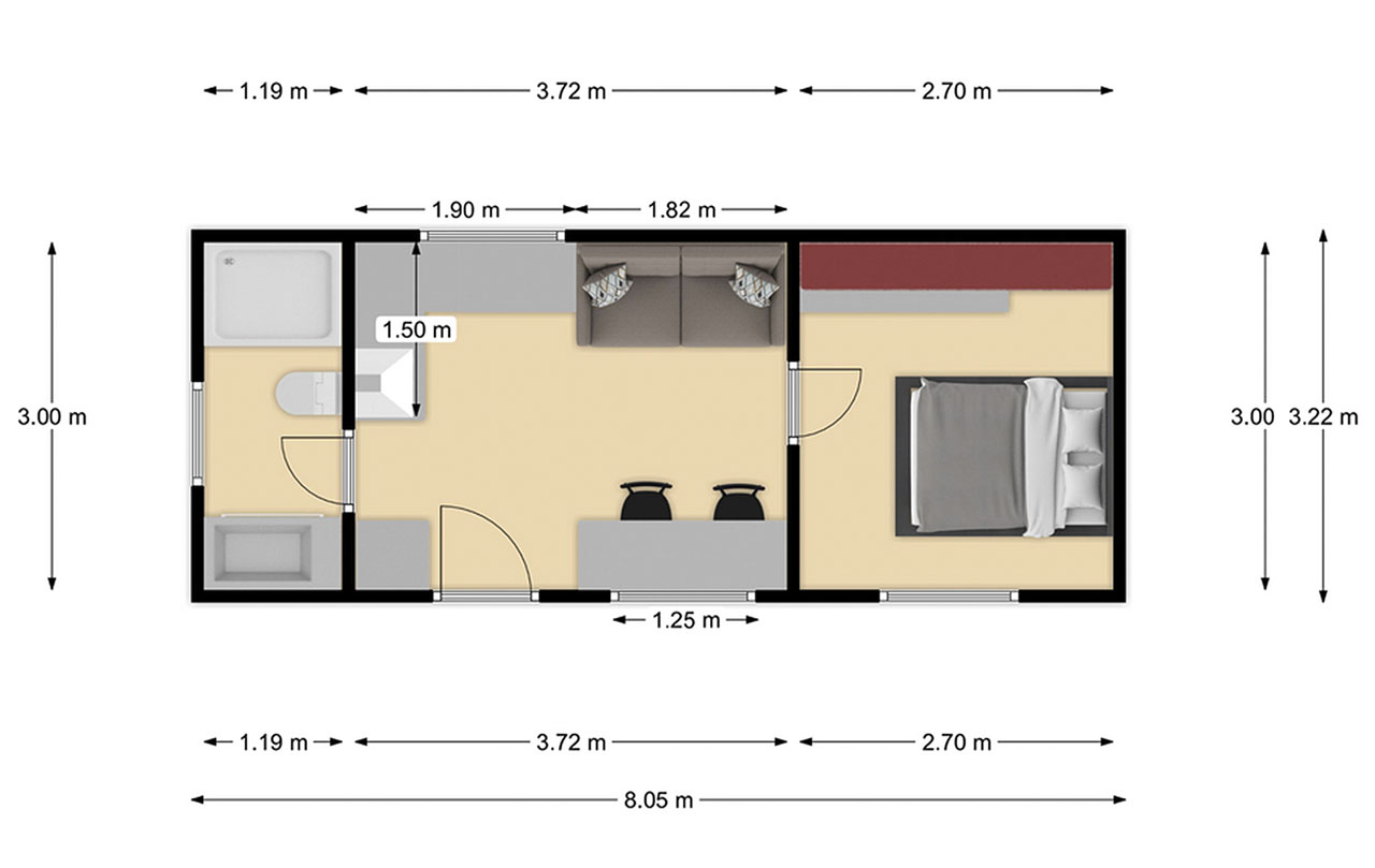 Urban 1 Bedroom 8032-1BR